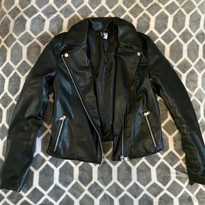 H&M faux leather jacket